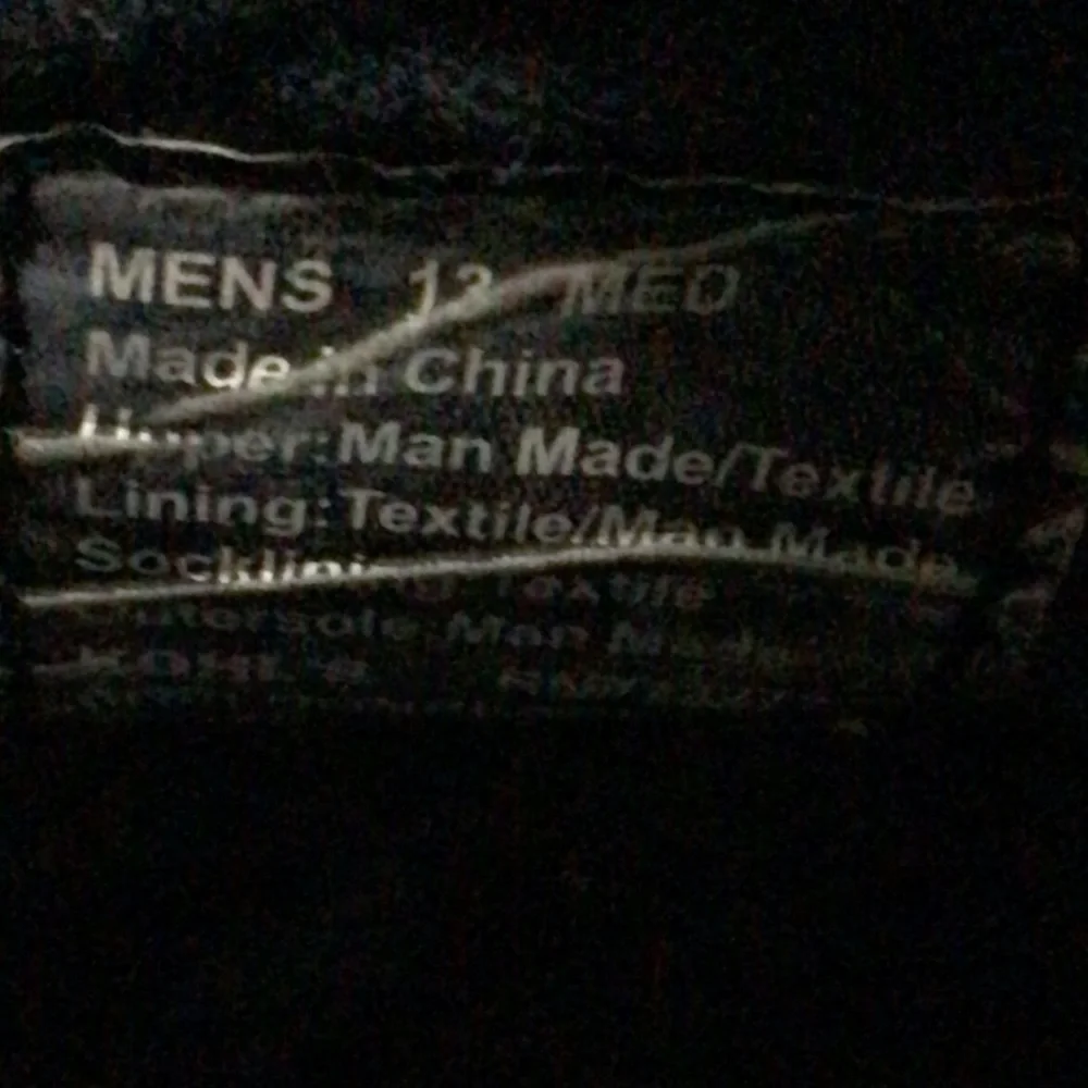 BLACK BOOT FOR MAN 13 M